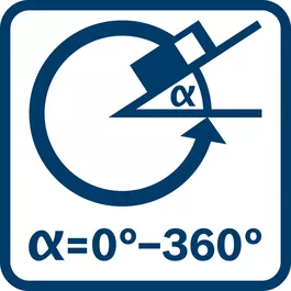 レベリング機能 0～360°