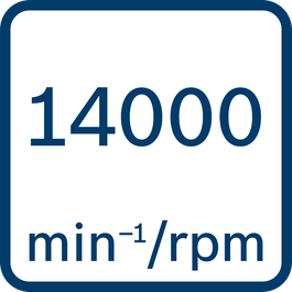  回転/分 14,000 min-1/U/min